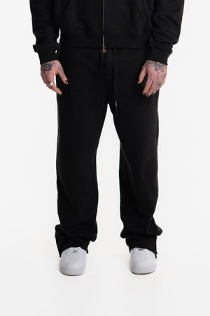 ZIP HEM JOGGER BLACK