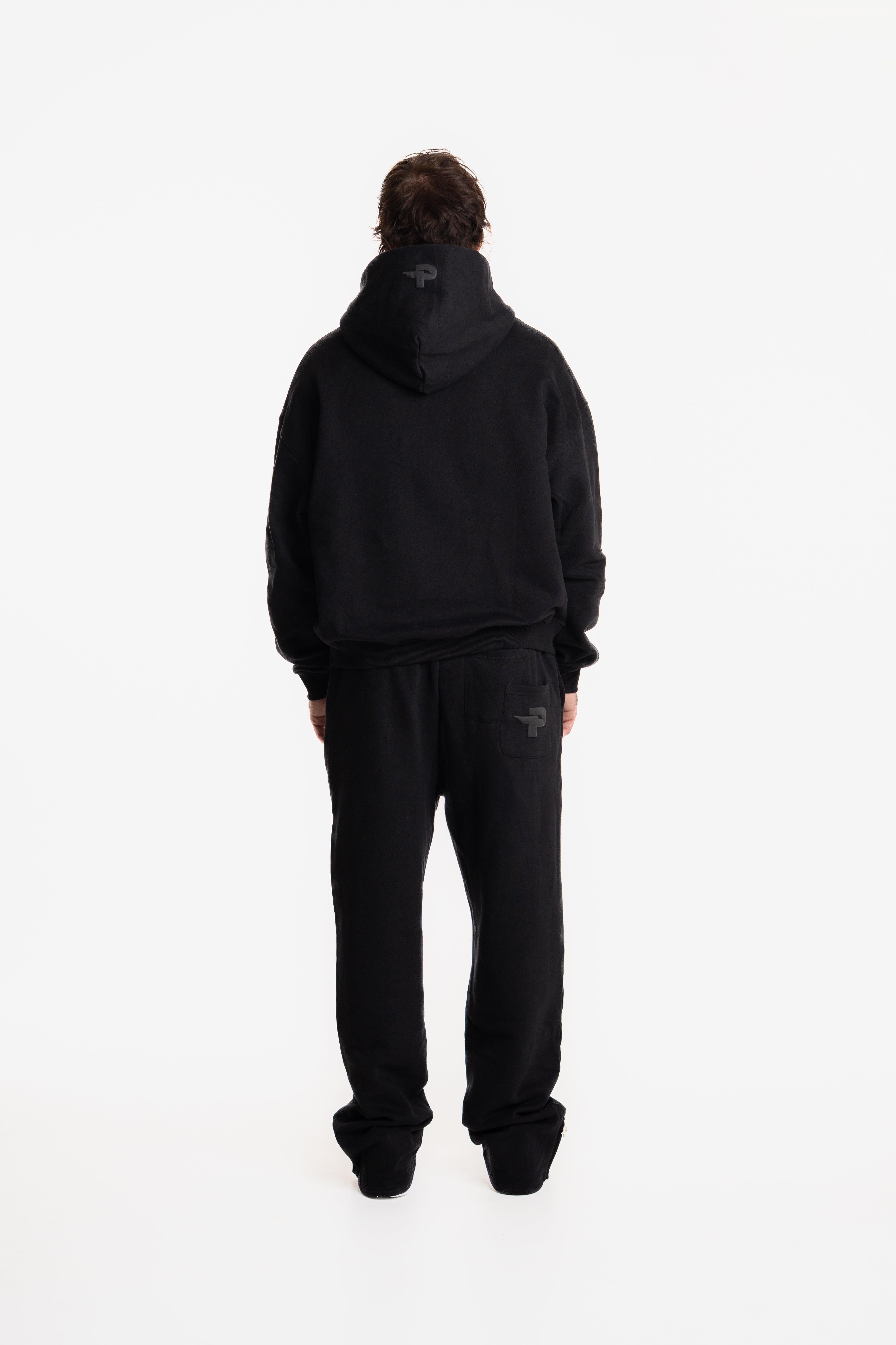 ZIP HEM JOGGER BLACK