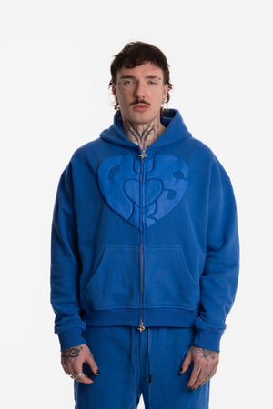 ZIP HOODIE BLUE