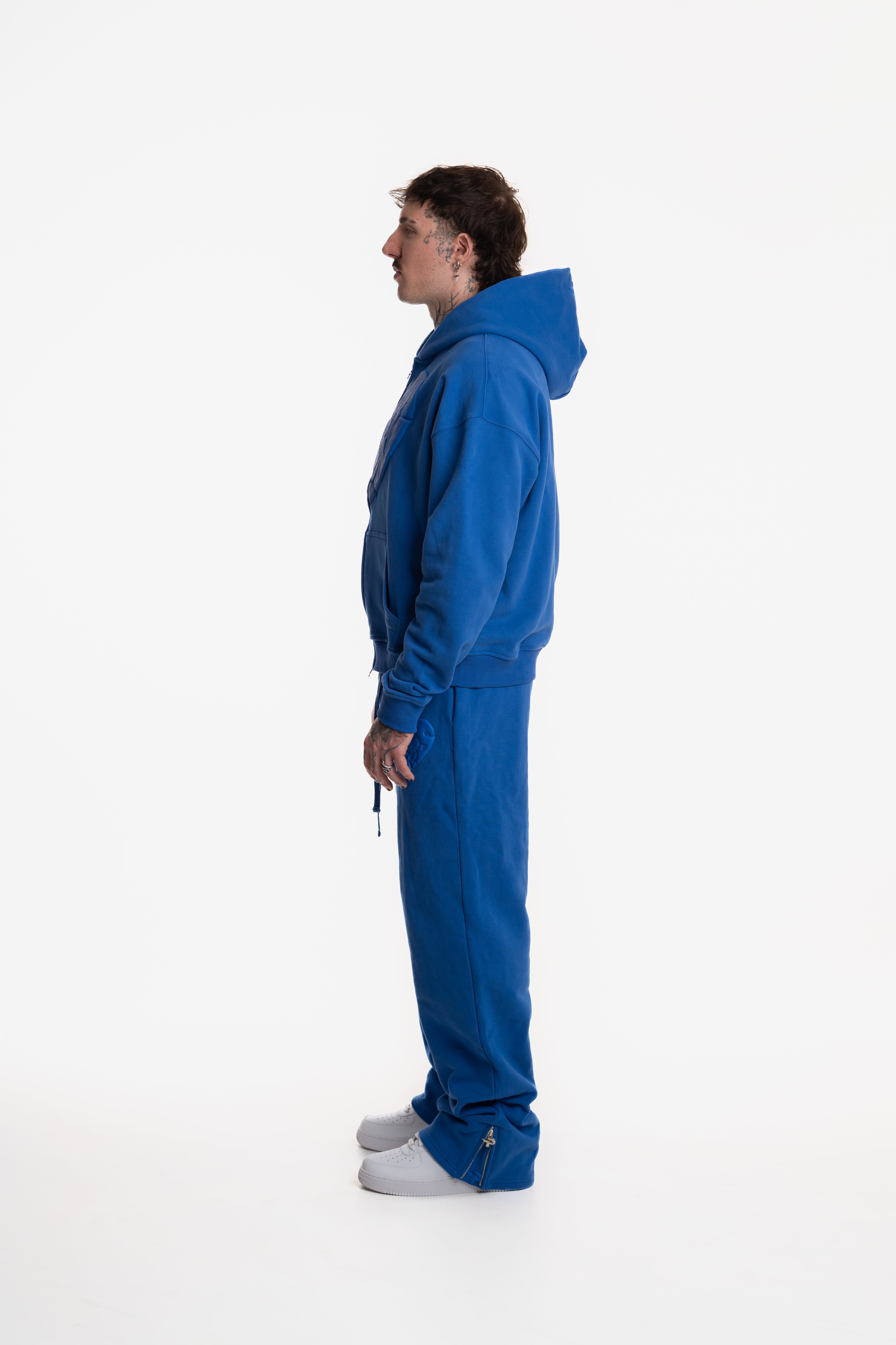 ZIP HOODIE BLUE