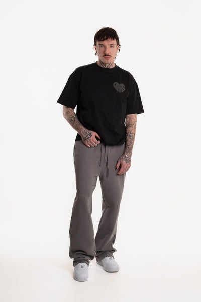 PERSON PRINTED T-SHIRT BLACK