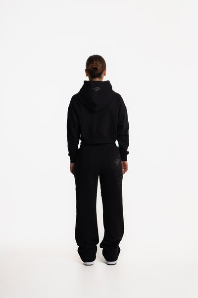 WOMENS ZIP HOODIE BLACK