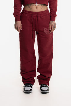 WOMENS JOGGER WINE RED