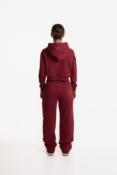 WOMENS JOGGER WINE RED