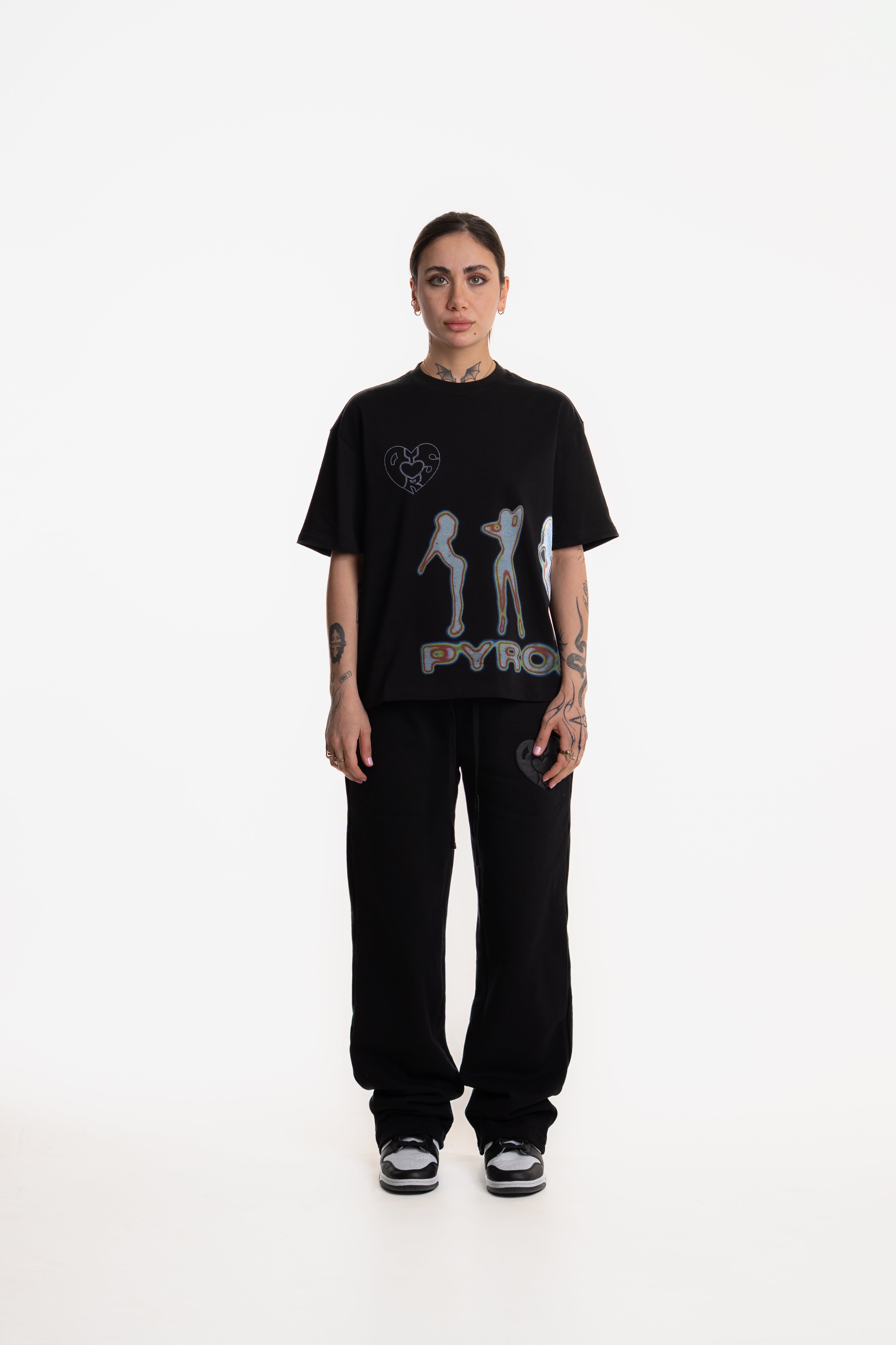 NAUGHTY GIRL T-SHIRT BLACK