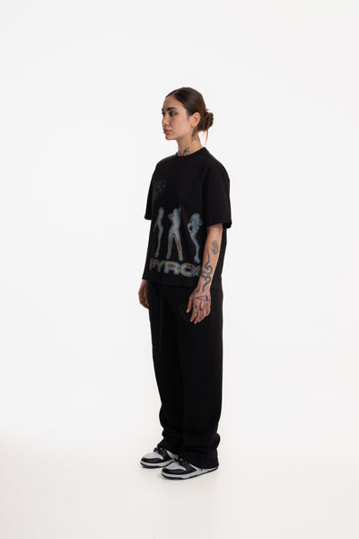 NAUGHTY GIRL T-SHIRT BLACK