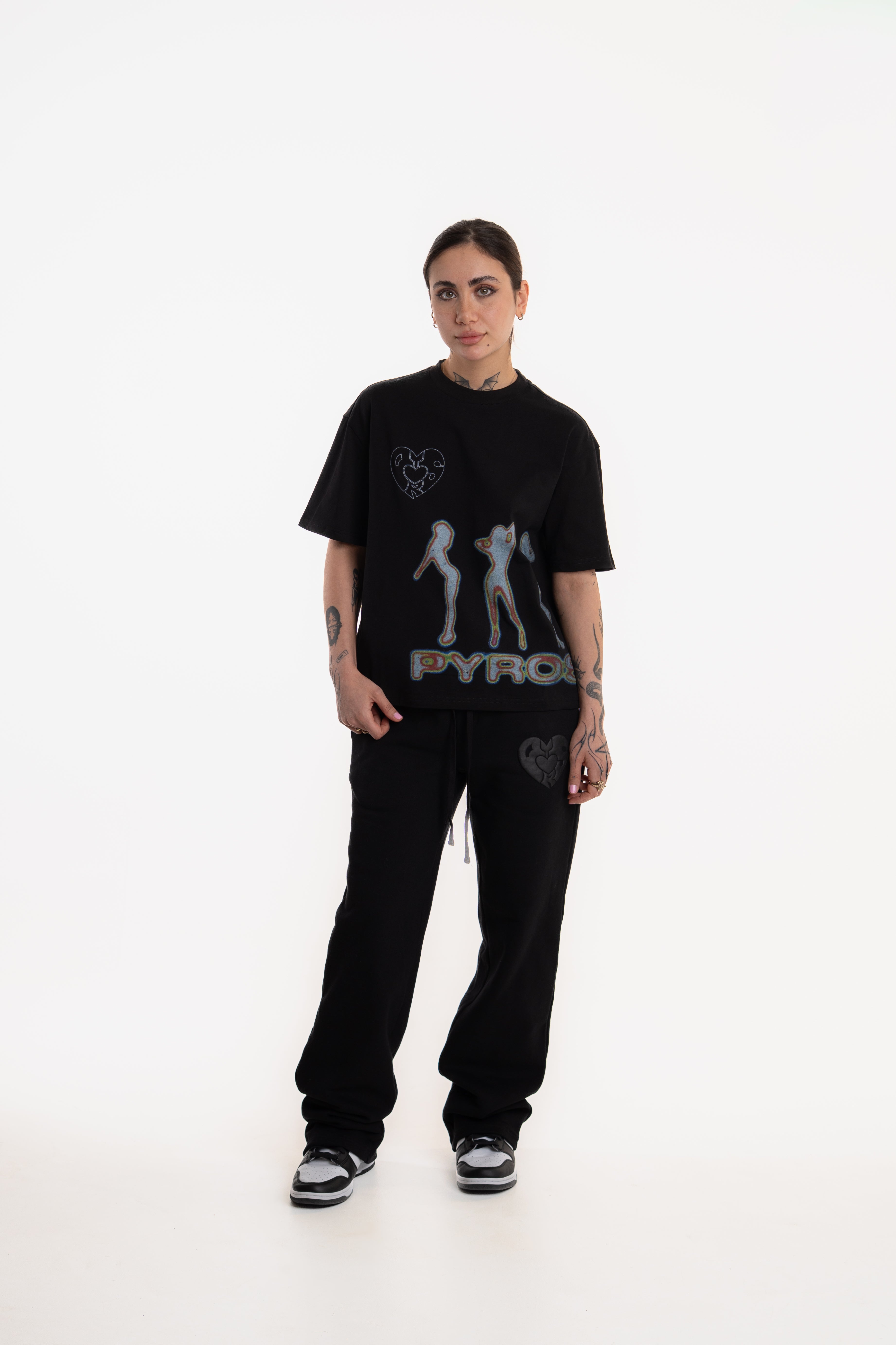 NAUGHTY GIRL T-SHIRT BLACK