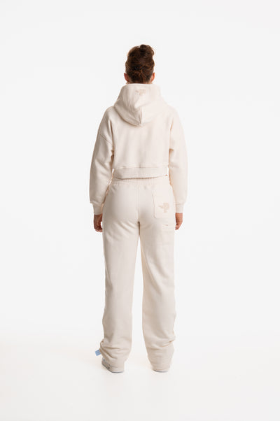 WOMENS ZIP HOODIE CREAM