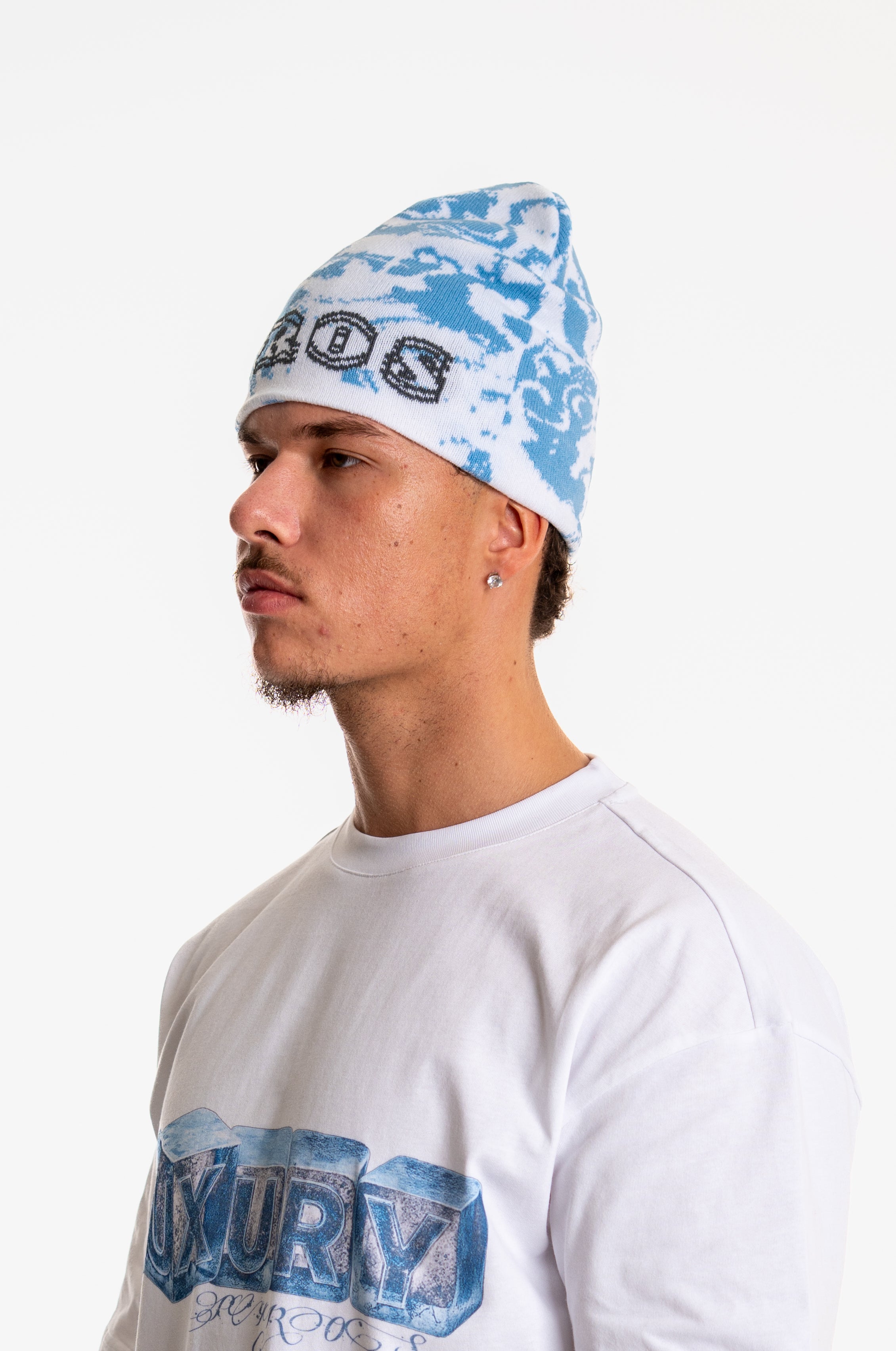 BEANIE ICE BLUE