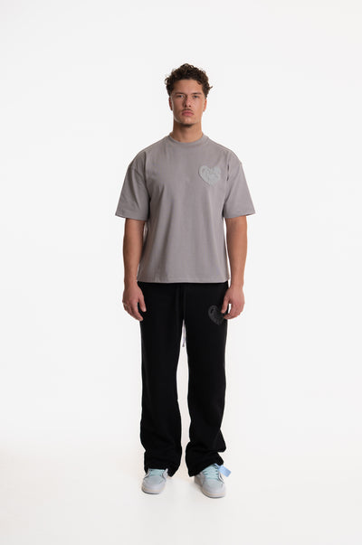 PERSON PRINTED T-SHIRT GREY