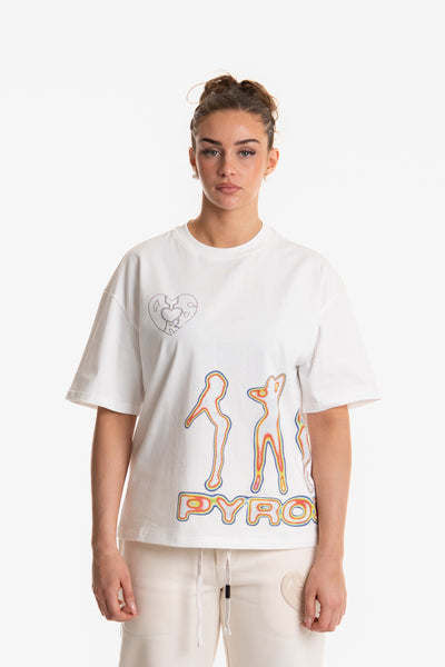 NAUGHTY GIRL T-SHIRT OFF WHITE