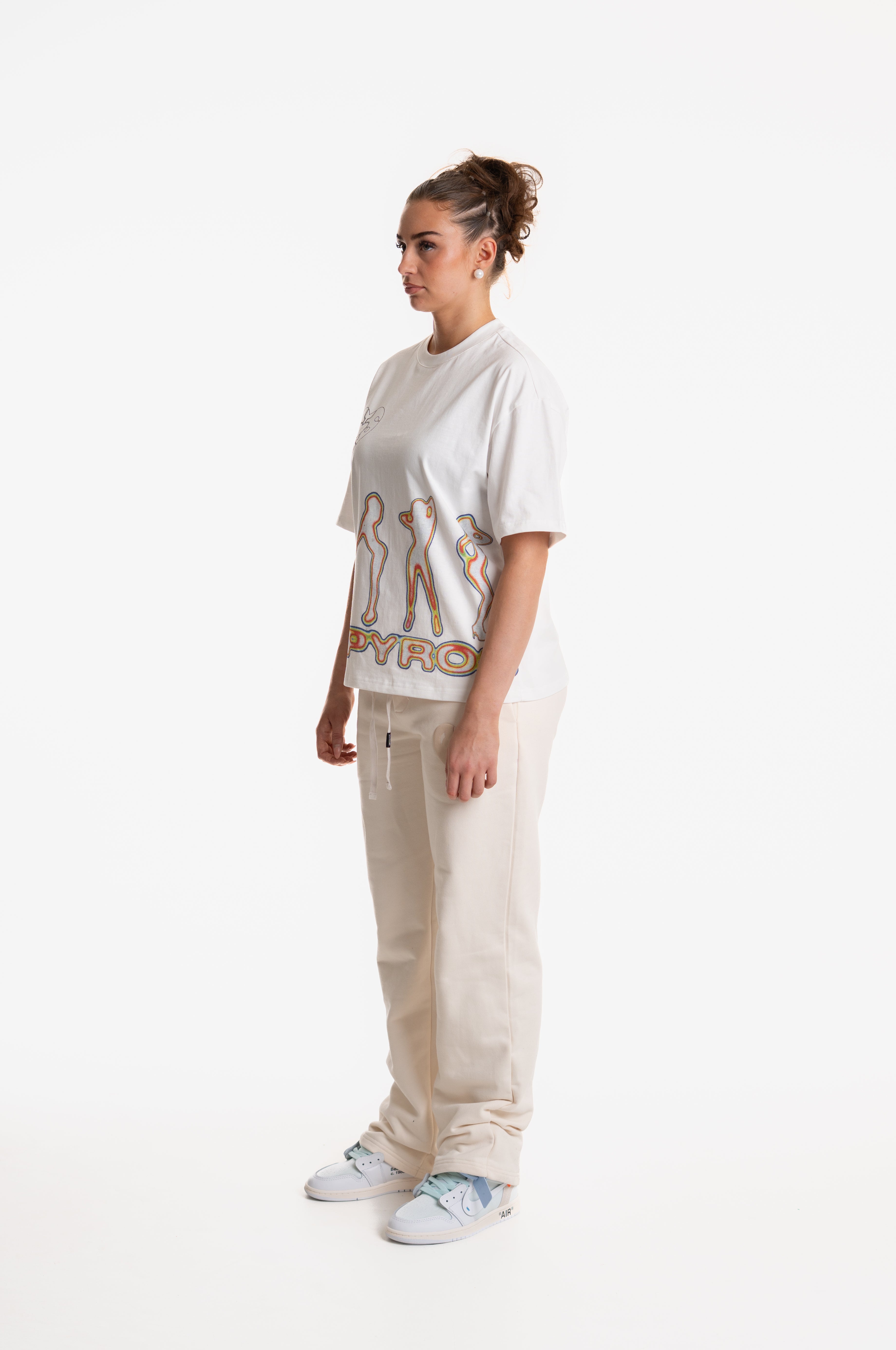 NAUGHTY GIRL T-SHIRT OFF WHITE