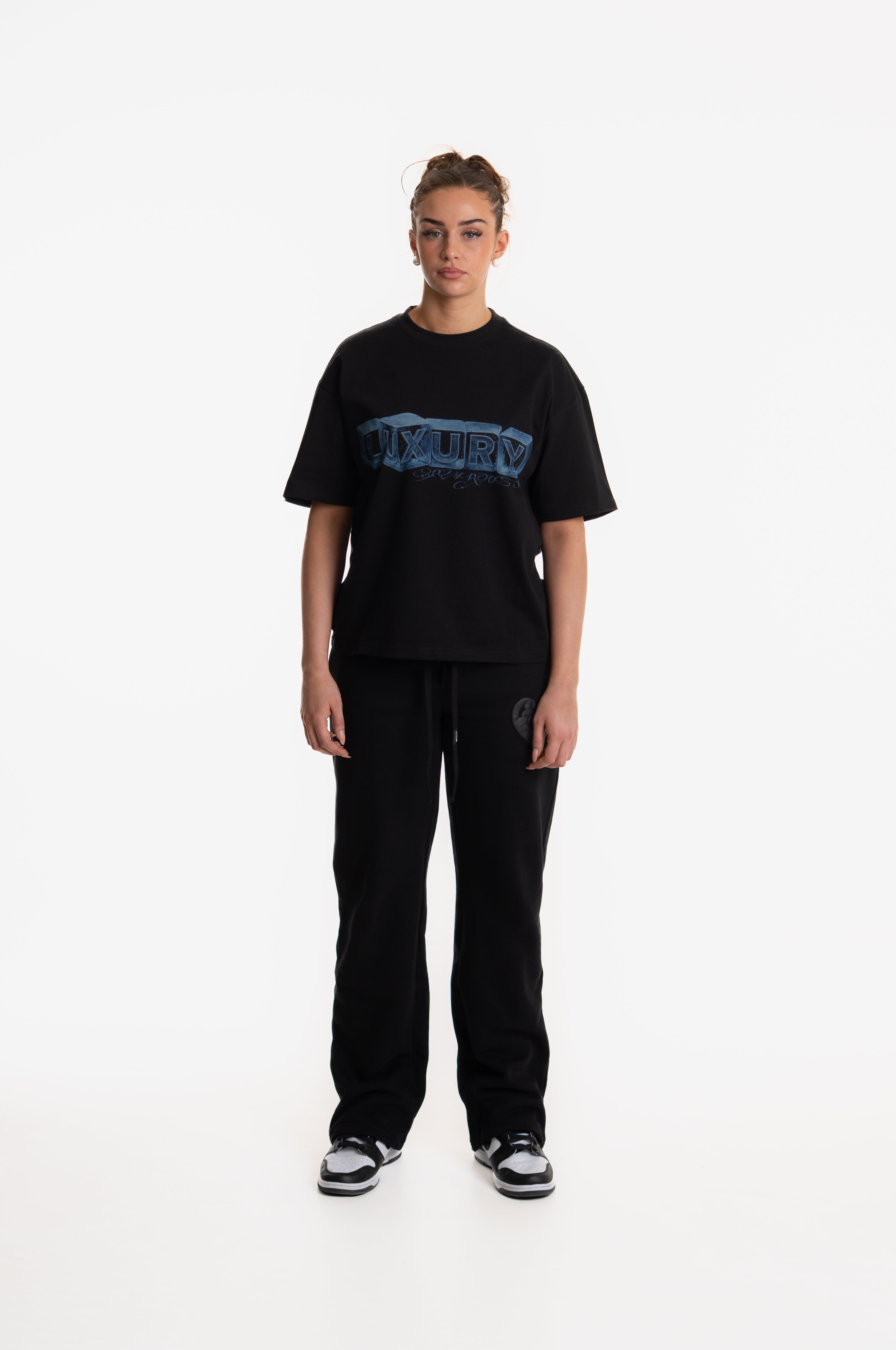 LUXURY PRINTED T-SHIRT BLACK