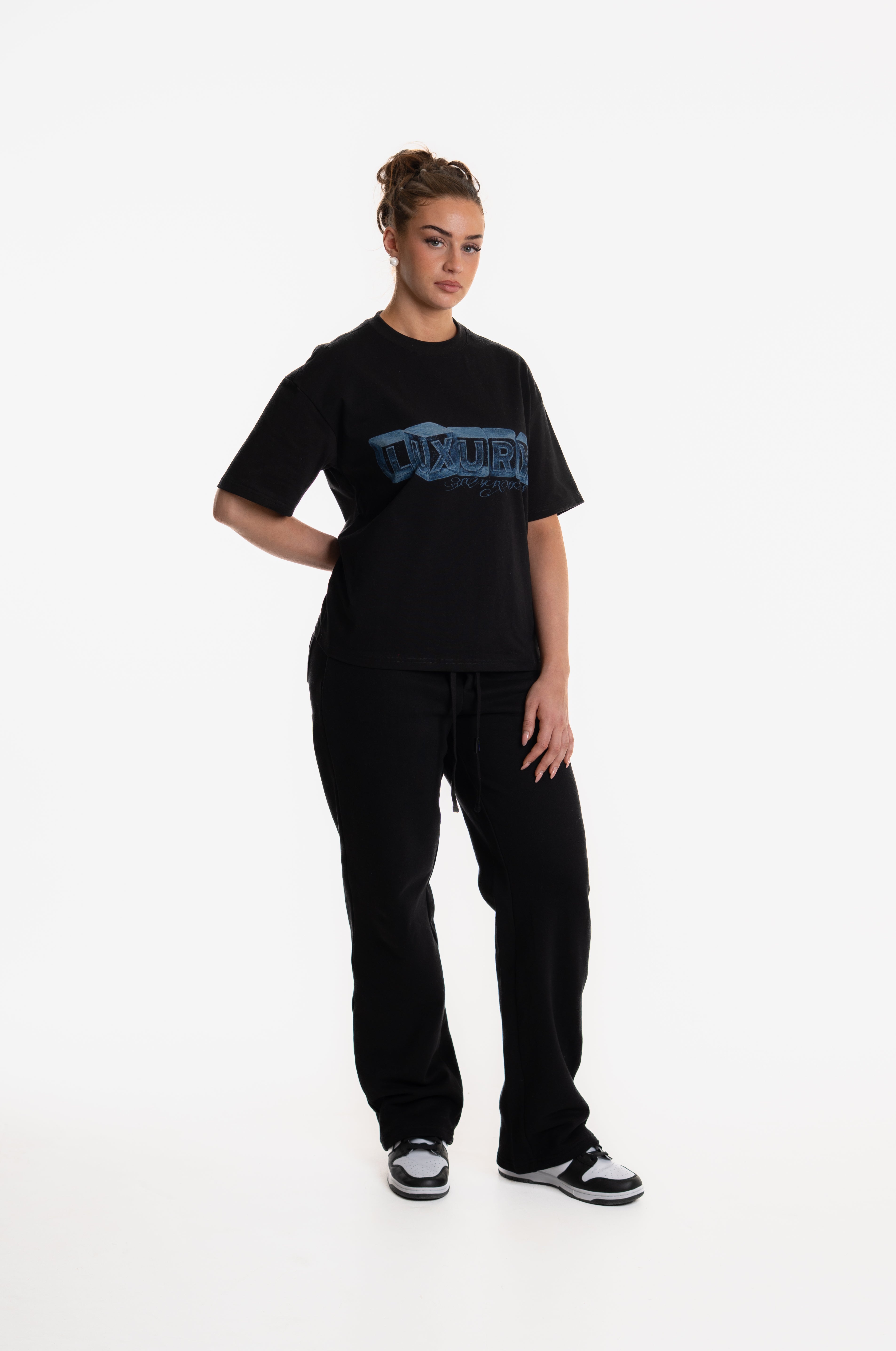 LUXURY PRINTED T-SHIRT BLACK