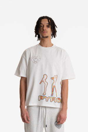 NAUGHTY GIRL T-SHIRT OFF WHITE