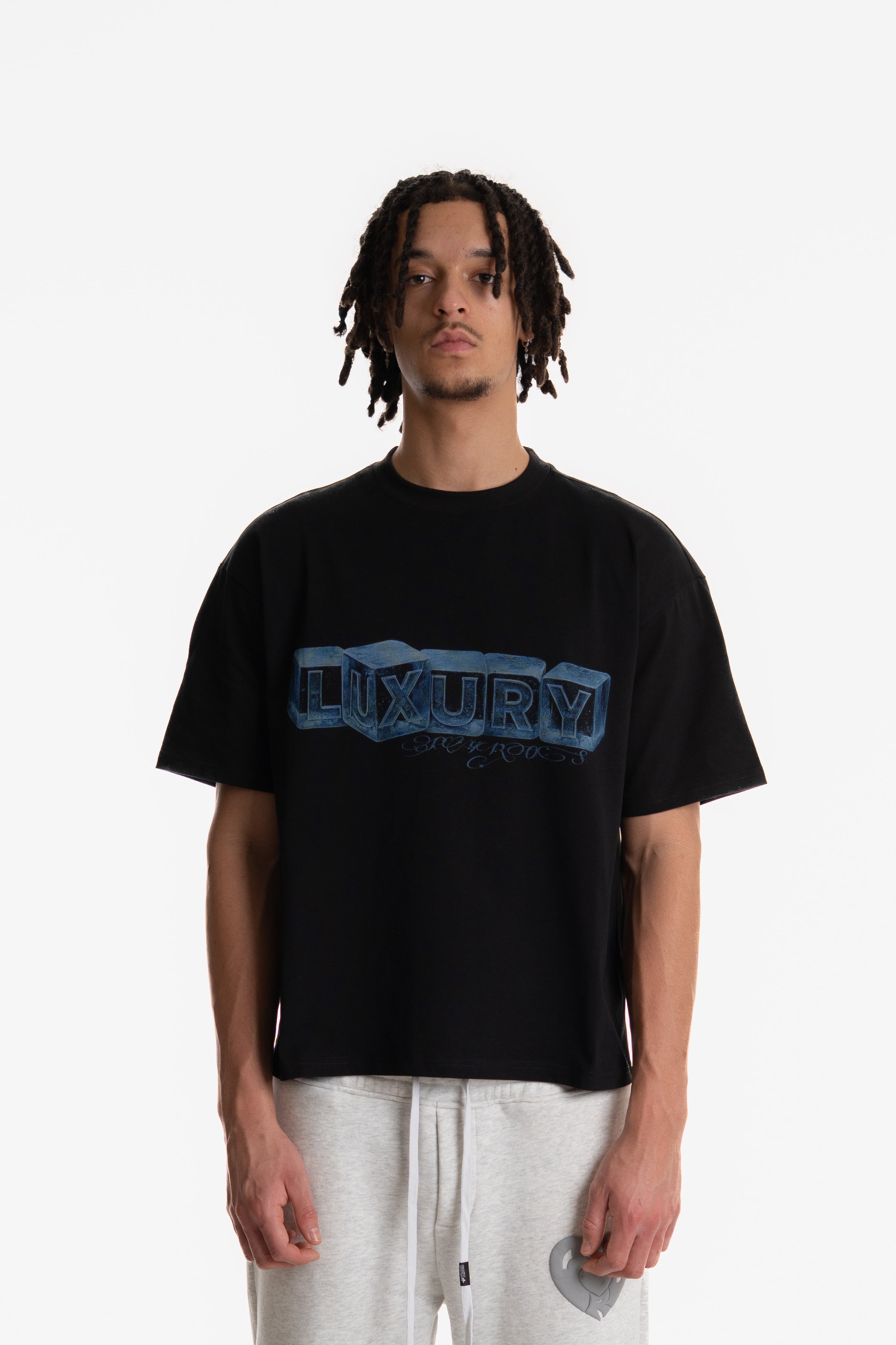 LUXURY PRINTED T-SHIRT BLACK