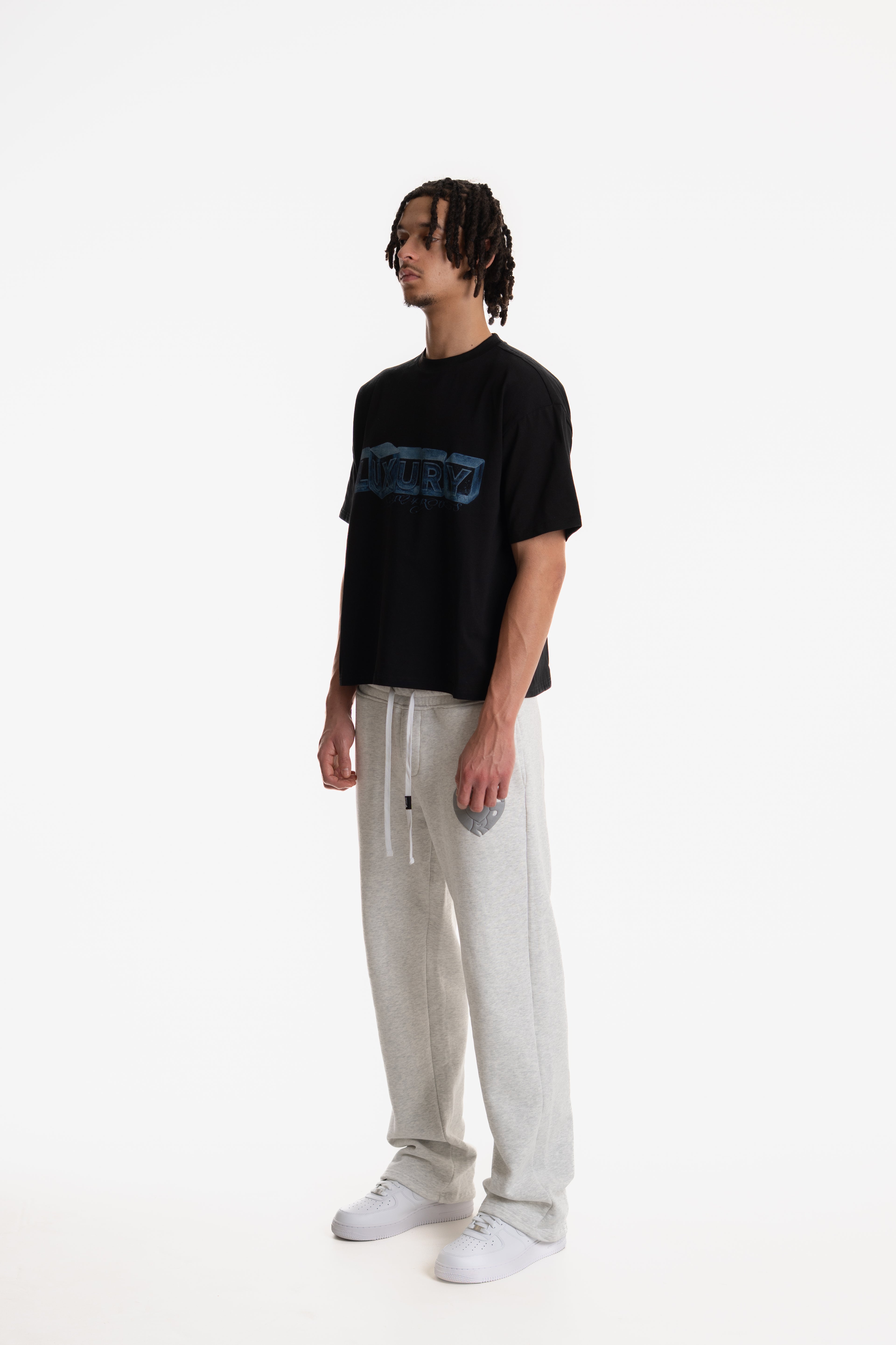 LUXURY PRINTED T-SHIRT BLACK