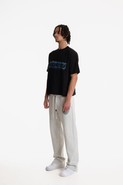 LUXURY PRINTED T-SHIRT BLACK