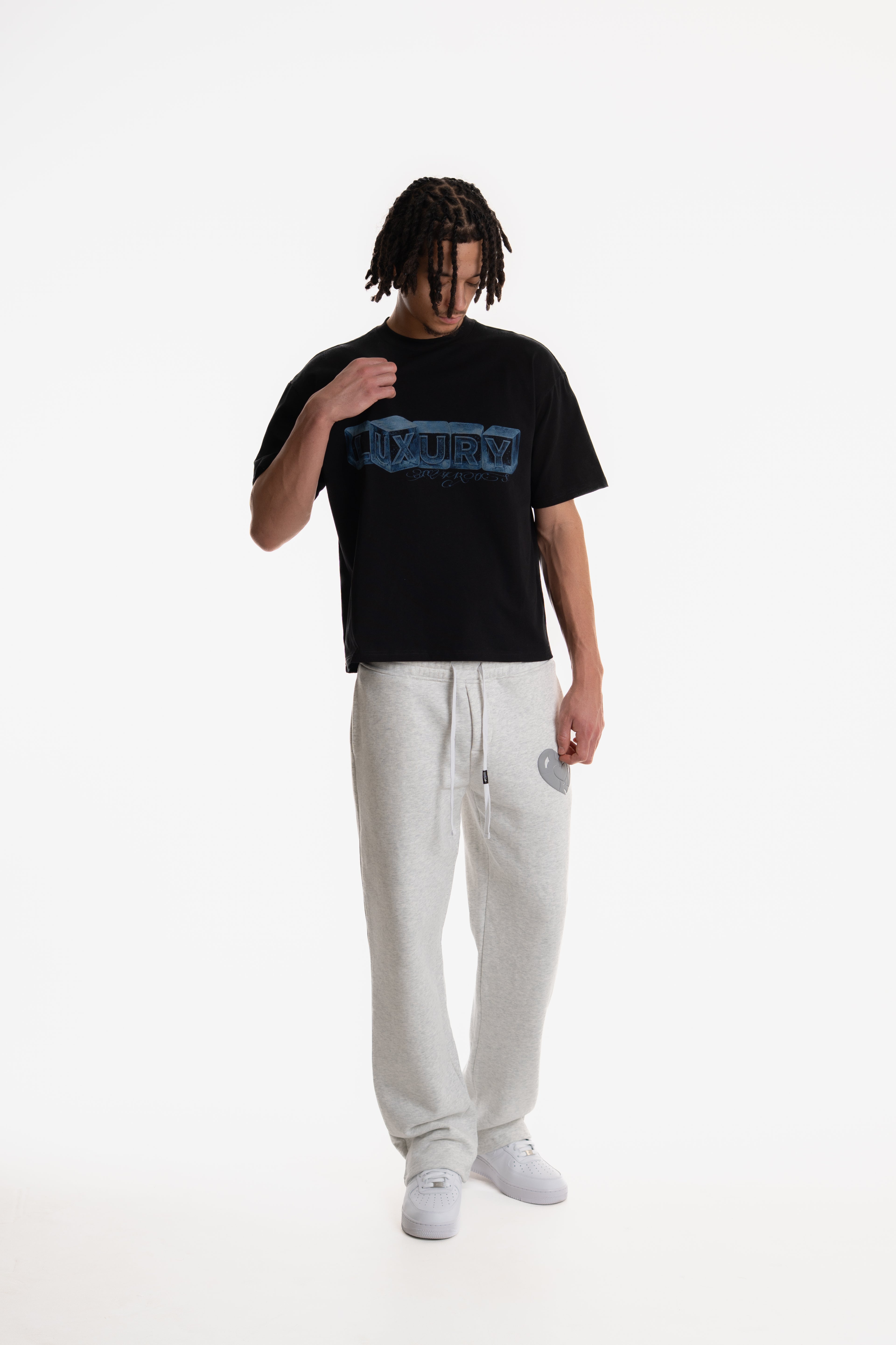 LUXURY PRINTED T-SHIRT BLACK