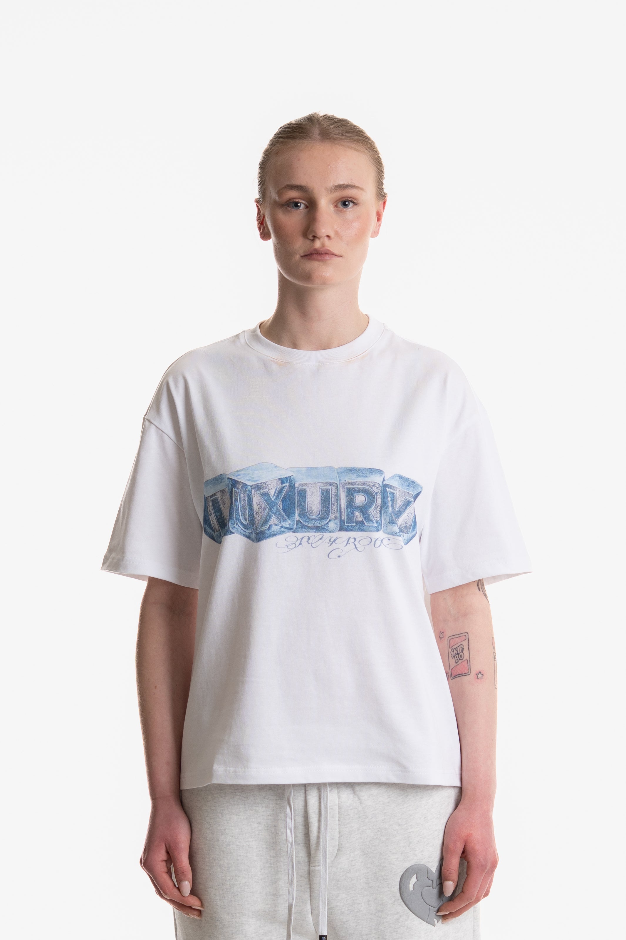 LUXURY PRINTED T-SHIRT WHITE