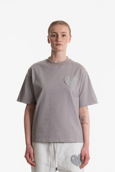 PERSON PRINTED T-SHIRT GREY