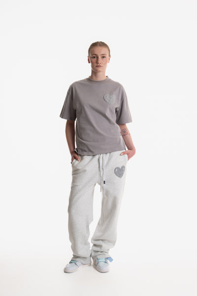 PERSON PRINTED T-SHIRT GREY
