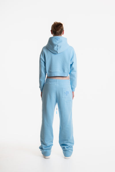 WOMENS ZIP HOODIE ICE BLUE
