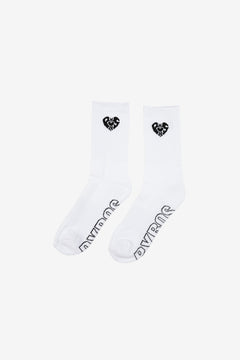 TENNIS SOCKS PYROS LOGO WHITE