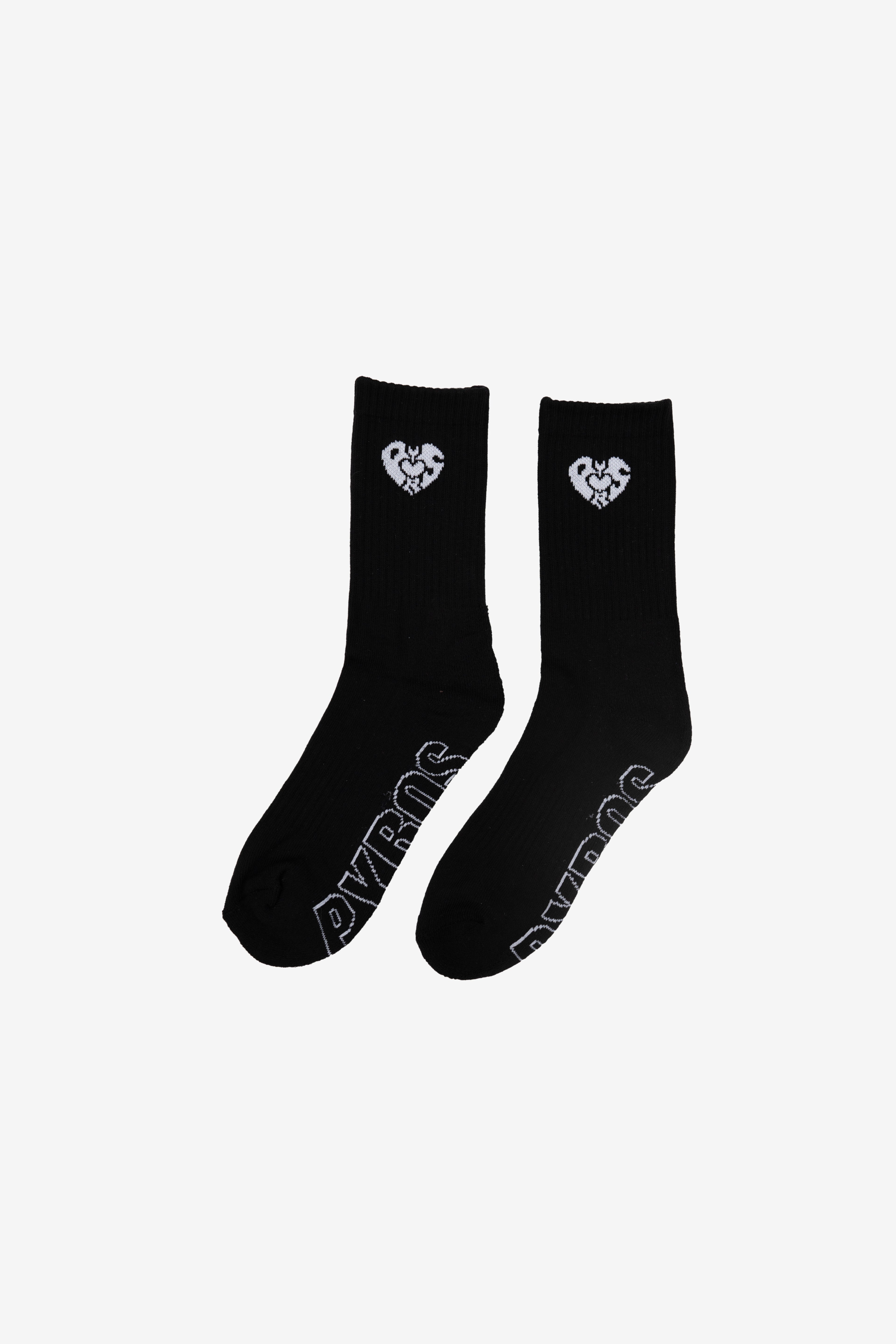 TENNIS SOCKS PYROS LOGO BLACK
