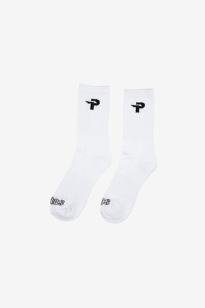 TENNIS SOCKS P LOGO WHITE